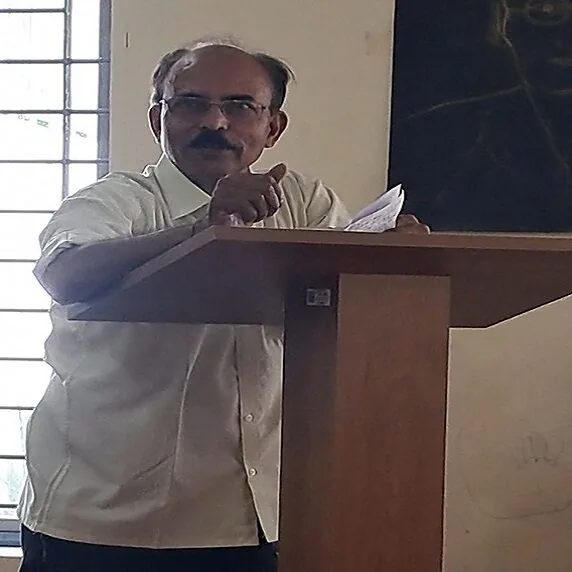 Ramesh BE addressing the audience